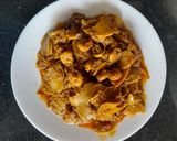 A picture of step 6 of Bamboo shoots prawns masala.
