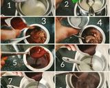 A picture of step 3 of Cinnamon choco flavoured coffee pudding.