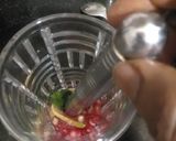 A picture of step 1 of Orange rose mojito mocktail.