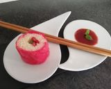 Une image de l'étape 7 de Riz au lait aux fruits façon maki.