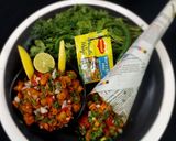 A picture of step 4 of Maggi Masala Chole Chaat.