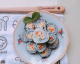 Hình bước làm 3 của món Tuần 6 : Kimbap - Cơm Cuộn Hàn Quốc