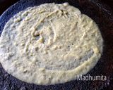A picture of step 5 of Moong dal Dosa.