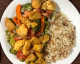 Foto del paso 7 de la receta: Salteado de pollo con verduras y vinagreta 🍗 (paso a paso)