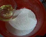 عکس مرحله 1 از دستور شیرینی تابه ای تم هندوانه (ایده یلدا، بدون فر و بدون همزن)