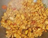 A picture of step 2 of Chicken Keema Karahi.