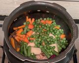 A picture of step 6 of One pot vegetable and dal masala khichdi in pressure cooker.