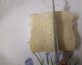 A picture of step 3 of Sandwich with fruits.