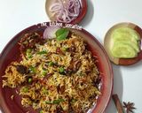 A picture of step 6 of Dum aloo biryani.
