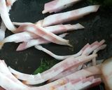 Foto del paso 2 de la receta Espaguetis con espinacas y bacon