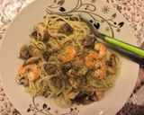 Foto langkah ke 7 dari resep Sphagetti Mushroom Cream Sauce with Shrimp 🍤.