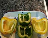 Foto del paso 6 de la receta Pimientos al gratén rellenos de cerdo especiado