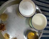 A picture of step 1 of Rice flour poori.
