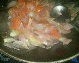 A picture of step 1 of Shahi paneer.