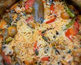 A picture of step 7 of Mushroom Biryani.