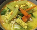 Foto langkah ke 5 dari resep Bubur ayam kampung (kuah kuning +sayuran)#Bikinramadhanberkesan.