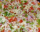 A picture of step 4 of Pizza uttapam.
