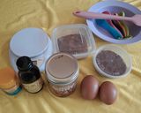 Foto langkah ke 1 dari resep Chocolate Cake Cookies (Almond Butter Chocolate Cake Cookies).