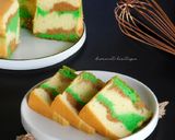 Foto langkah ke 5 dari resep Mocha Pandan Chiffon Cake.