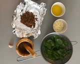 A picture of step 1 of Pesto Bread.