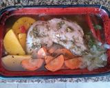 Foto del paso 5 de la receta: Pata y muslo de pollo con verduras y papas Noisette✨