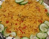 A picture of step 8 of Spicy Schezwan Fried Rice 🍚🍛.