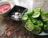 Foto del paso 1 de la receta: Fritada de ñoras verdes con pollo y conejo