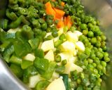 A picture of step 2 of Veg russian salad.