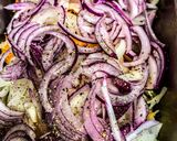 A picture of step 4 of Rainbow coleslaw.