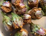 A picture of step 4 of Barali Vangi Maharashtriyan recipe.