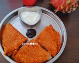 A picture of step 3 of Instant fasting Chilla.