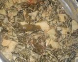 A picture of step 4 of Matar chilka sabzi.