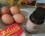 Foto langkah ke 1 dari resep Bolu coklat (Tanpa emulsifer).