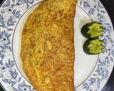 A picture of step 9 of Fluffy Cheese Omelette With Black olives 😋🥚🍽️.