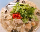 Hình bước làm 5 của món Canh Súp Nấm Thịt Viên & Vỏ Bánh Mandu Xén Dư