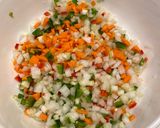 A picture of step 2 of Loaded Rice.