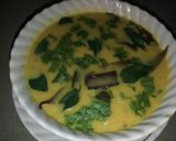 A picture of step 8 of Gujarati kadhi.