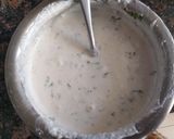 A picture of step 2 of Chaula bara - a famous street snack from Odisha.