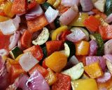 A picture of step 4 of Vickys Balsamic Roasted Vegetables, GF DF EF SF NF.