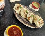 A picture of step 5 of Moong Dal Idlis.
