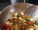A picture of step 5 of Kadai paneer (jain).