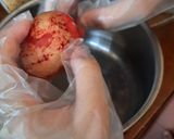 Gambar langkah 3 resipi Telur retak seribu.