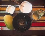 Hình bước làm 1 của món Kem xoài
