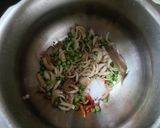 A picture of step 3 of Pudina rice.