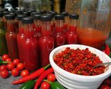 A picture of step 5 of Homemade Fermented Louisiana-Style Hot Sauce.