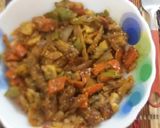 A picture of step 9 of Baby corn manchurian.