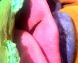 Foto del paso 6 de la receta: Tortas fritas coloridas