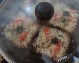 ব্রাউনব্রেড ভেজ পিজ্জা (brown bread veg pizza recipe in Bengali) রেসিপি ধাপ - 5 ছবি
