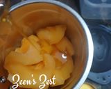 A picture of step 1 of Muskmelon Sorbet.