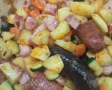 Foto del paso 3 de la receta: Lentejas de bote con verdura y chorizo, morcilla y patata